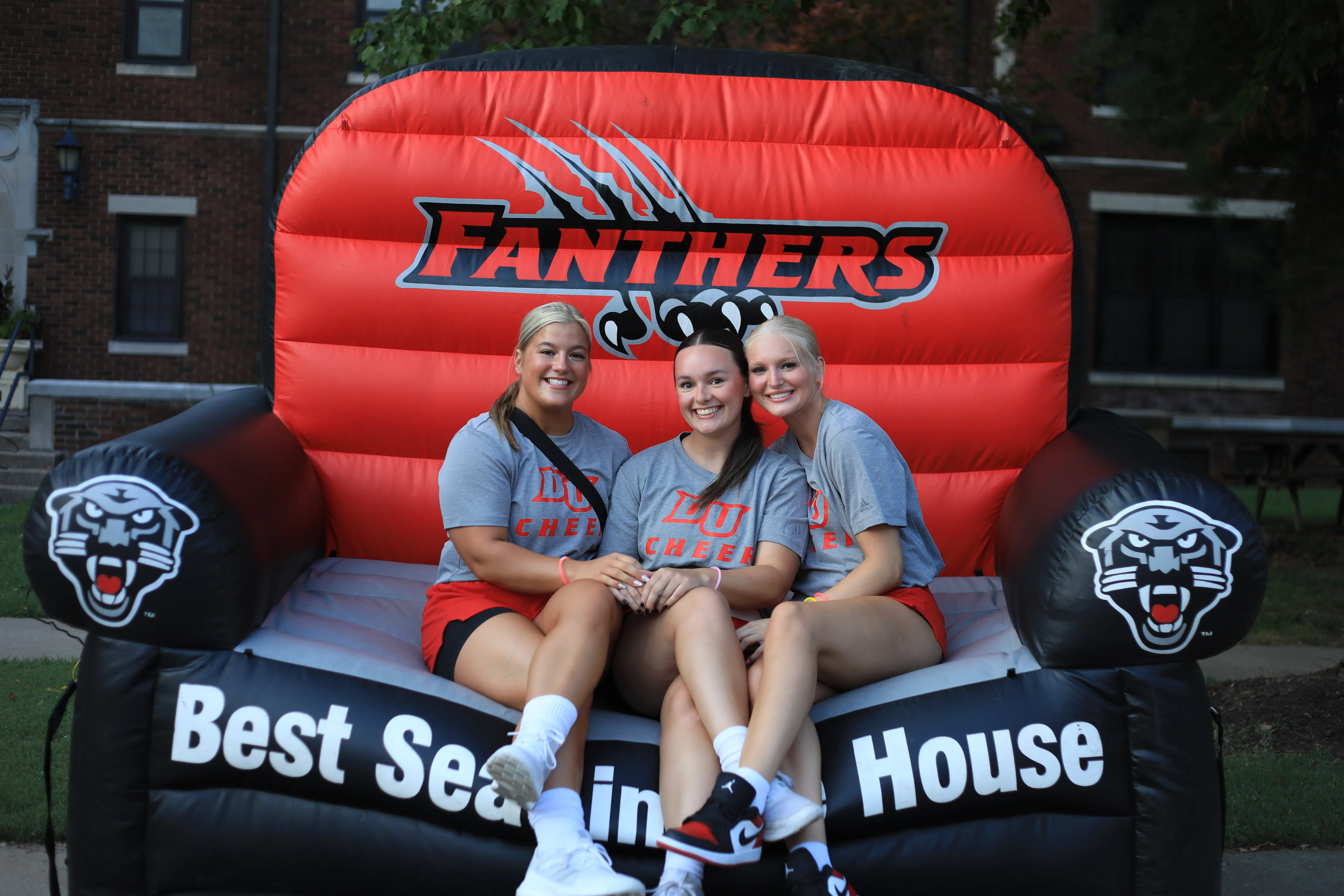 Students at a campus event