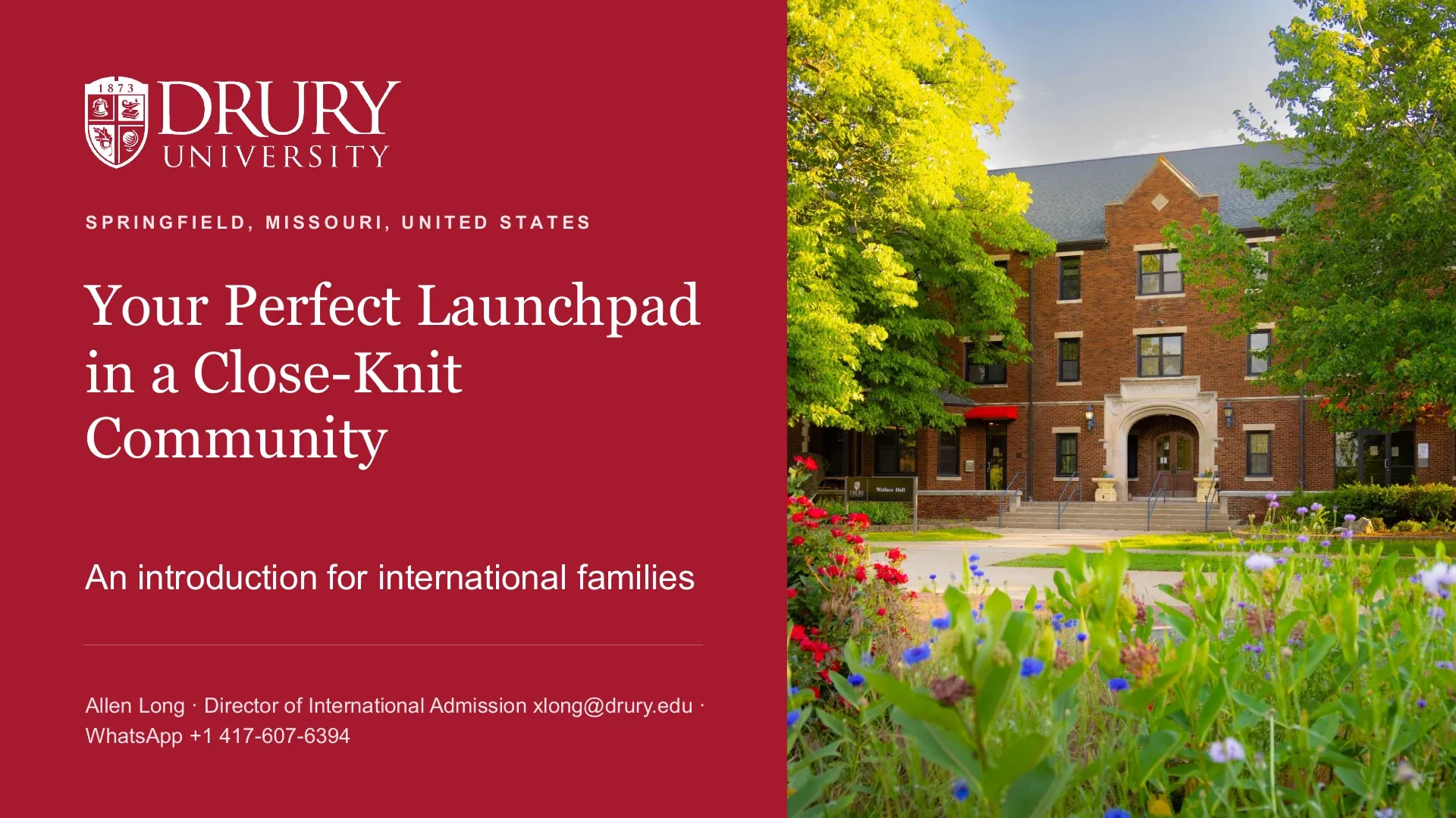 Slide 1: Your Perfect Launchpad in a Close-Knit Community