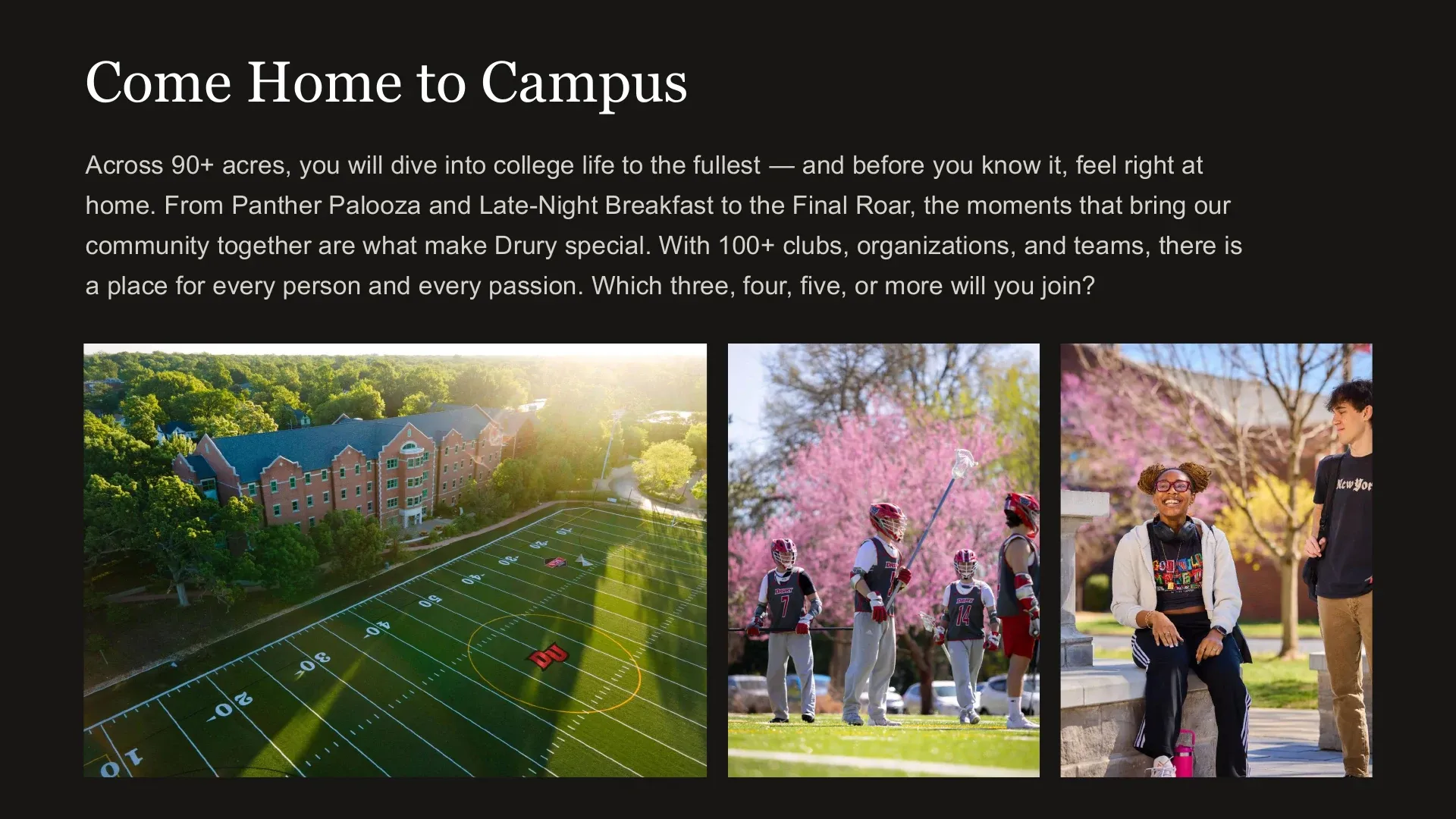 Slide 10: Come Home to Campus